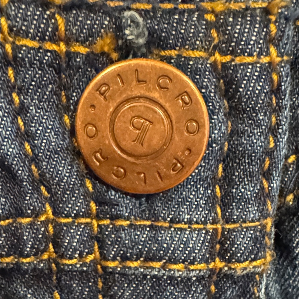 Pilcro Blue Denim with Yellow Accents